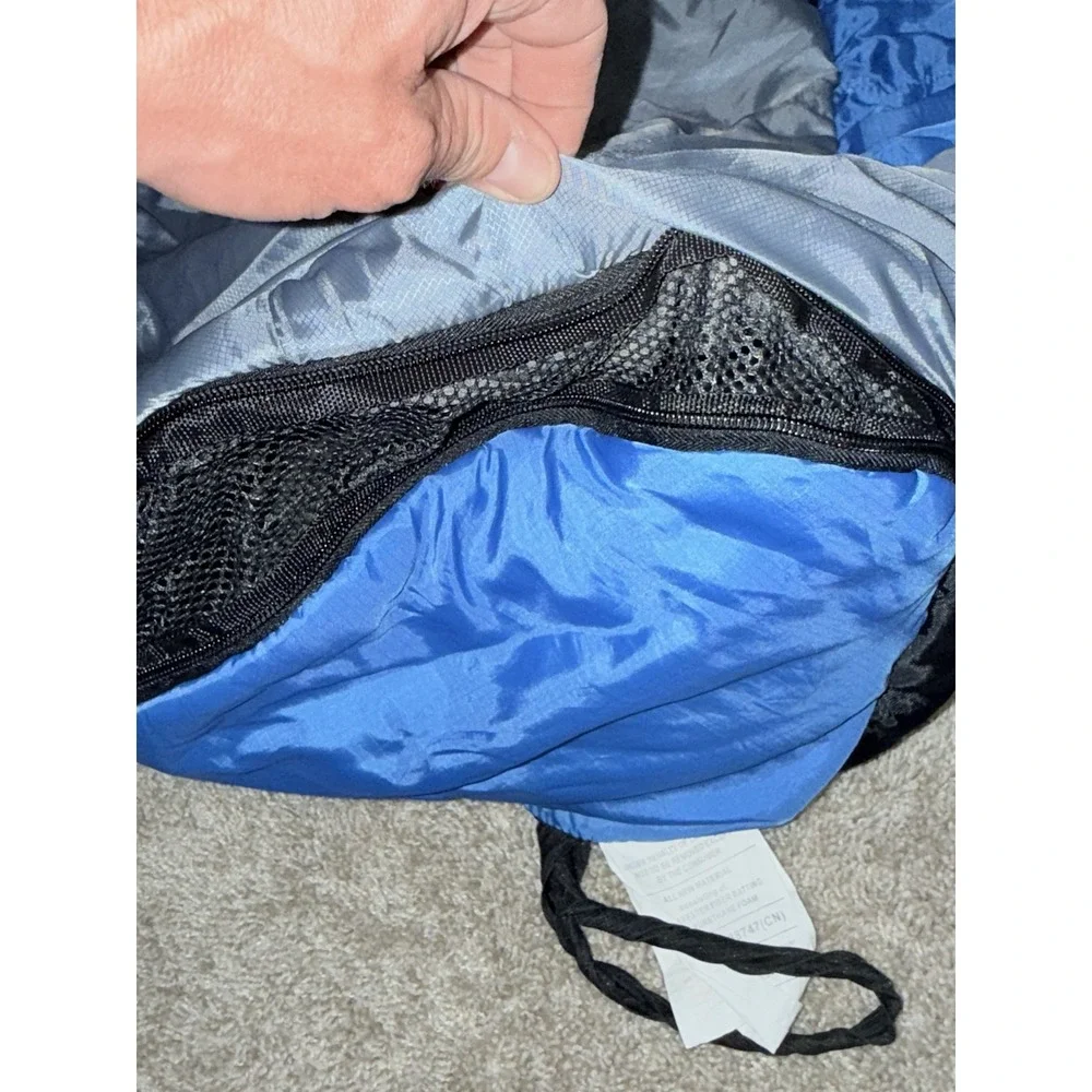 Sleep Cell Cool Vent Premium Sleeping Bag Size 35x85 Blue/Gray Super Warm! Light